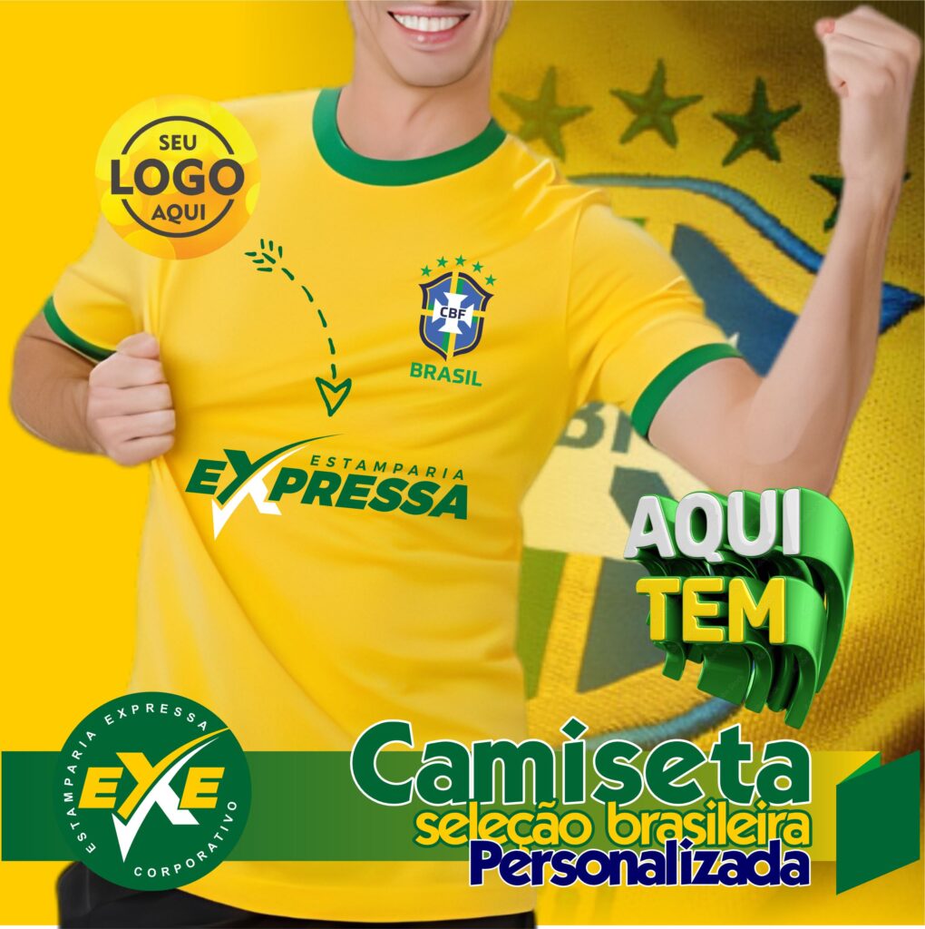 Camiseta Seleção Brasileira Personalizada