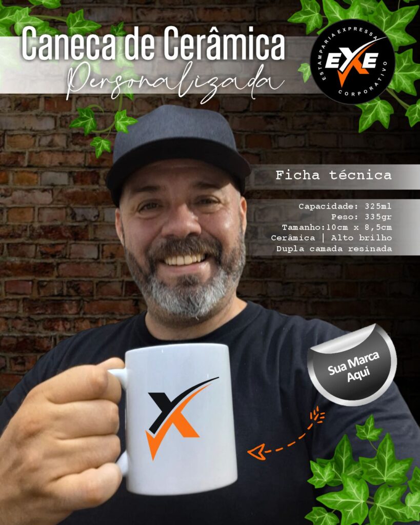 Caneca Cerâmica Personalizada