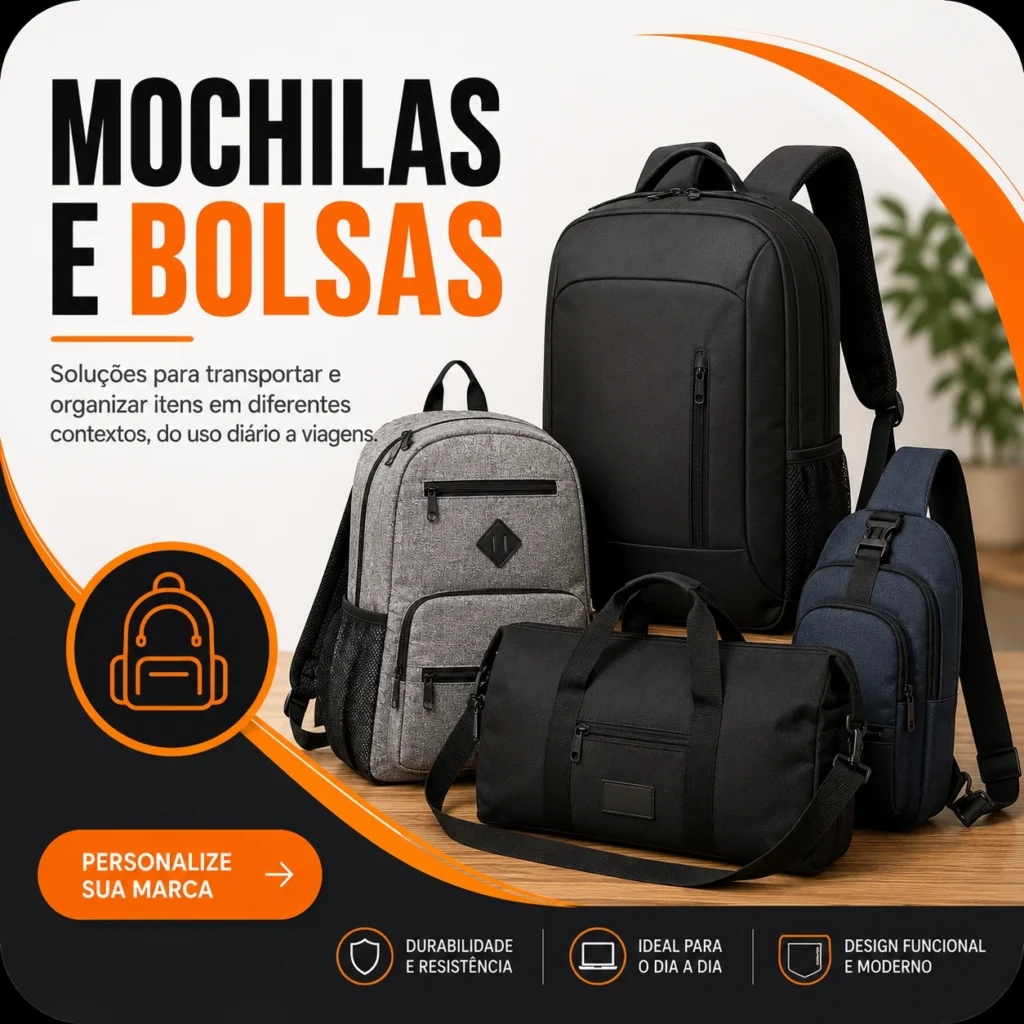 mochilas e bolsas